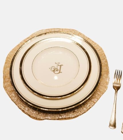 Classic White Porcelain Dinner Plate